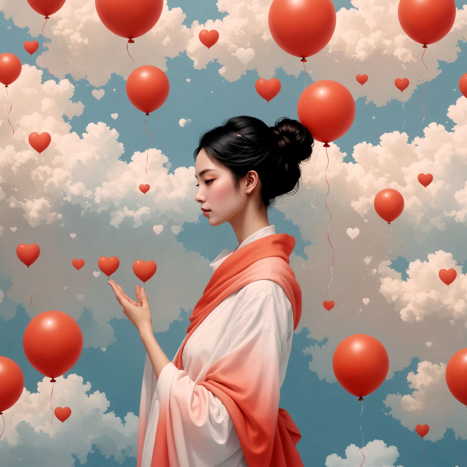 Couples in Infinite Space: Soft Gradient Art