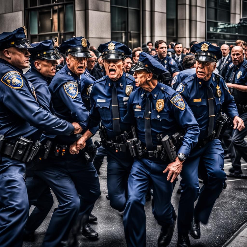 LDS Church Leaders Arrested in Hyperrealistic Style