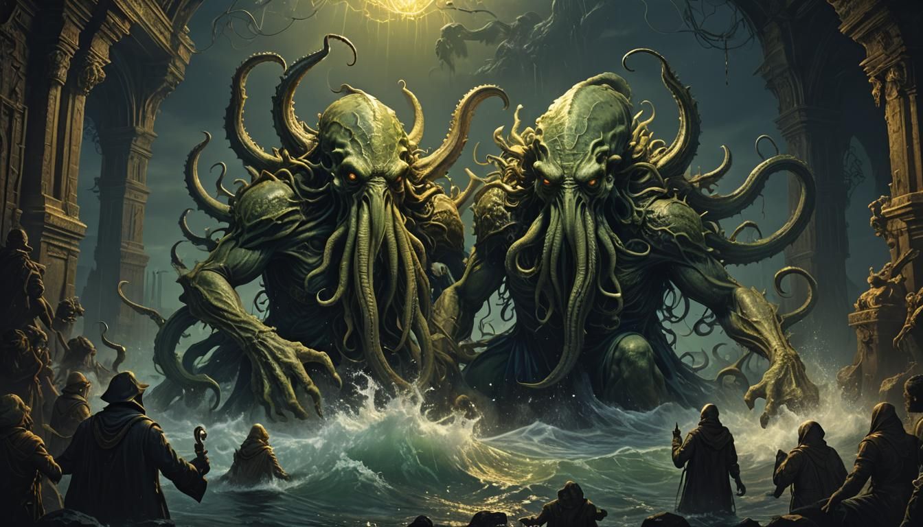 Cthulhu Dark Fantasy Concept Art in 8k Resolution