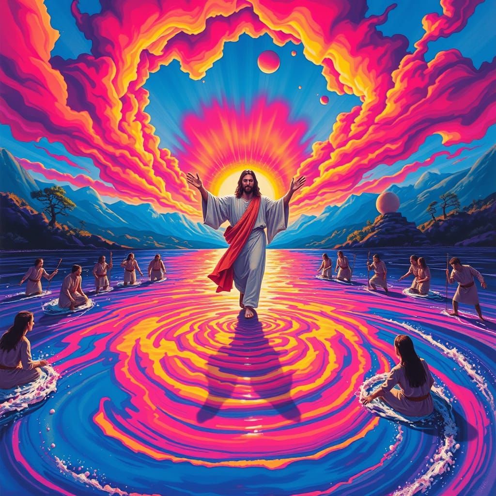 Jesus Walks on Water: Psychedelic 60s Art