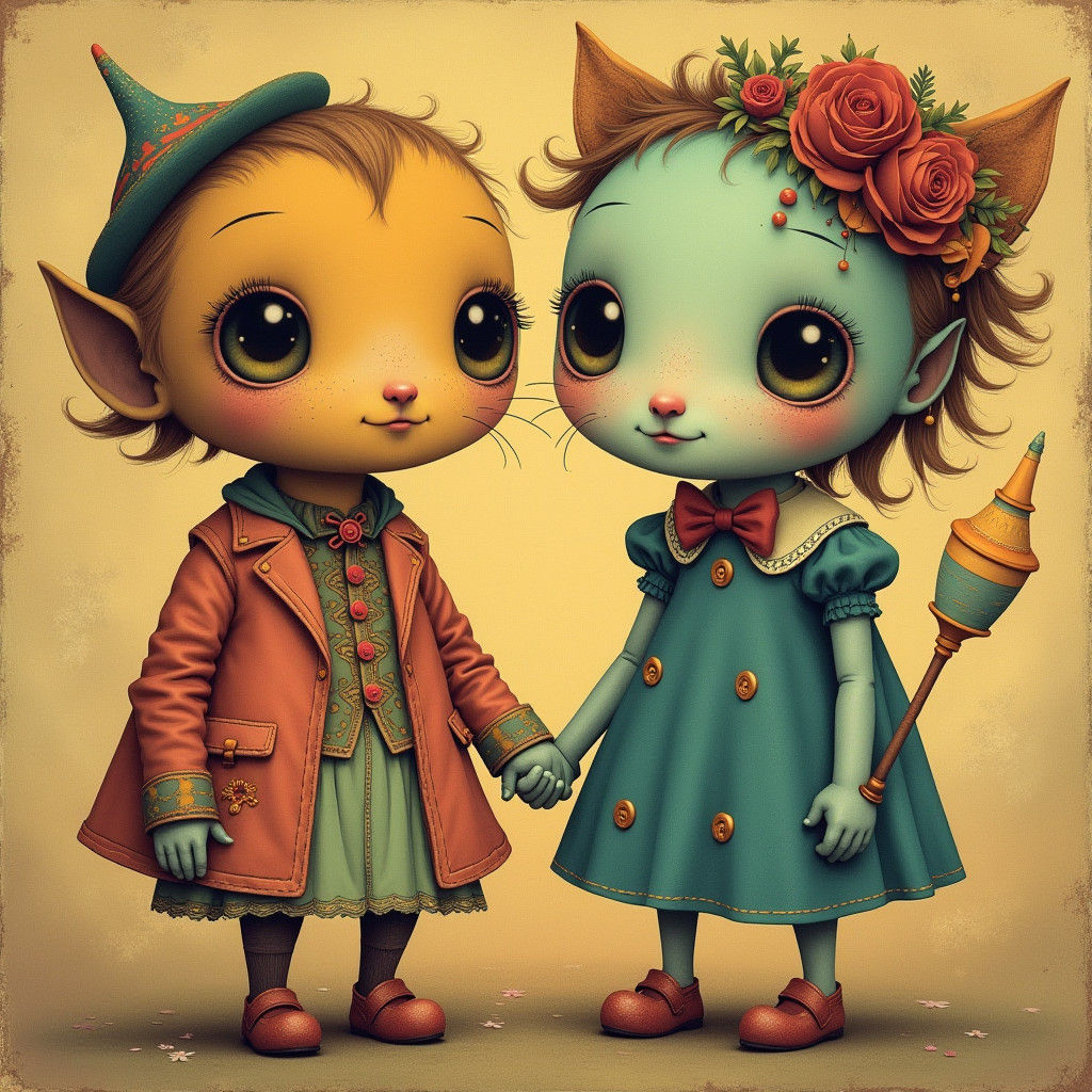 Whimsical Surreal Character Illustration