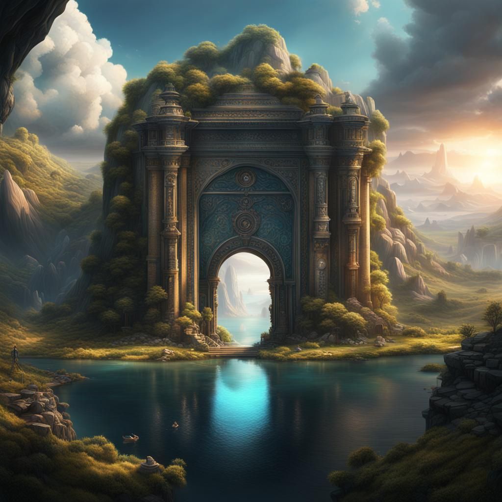 Picturesque Portal: Epic Digital Matte Painting