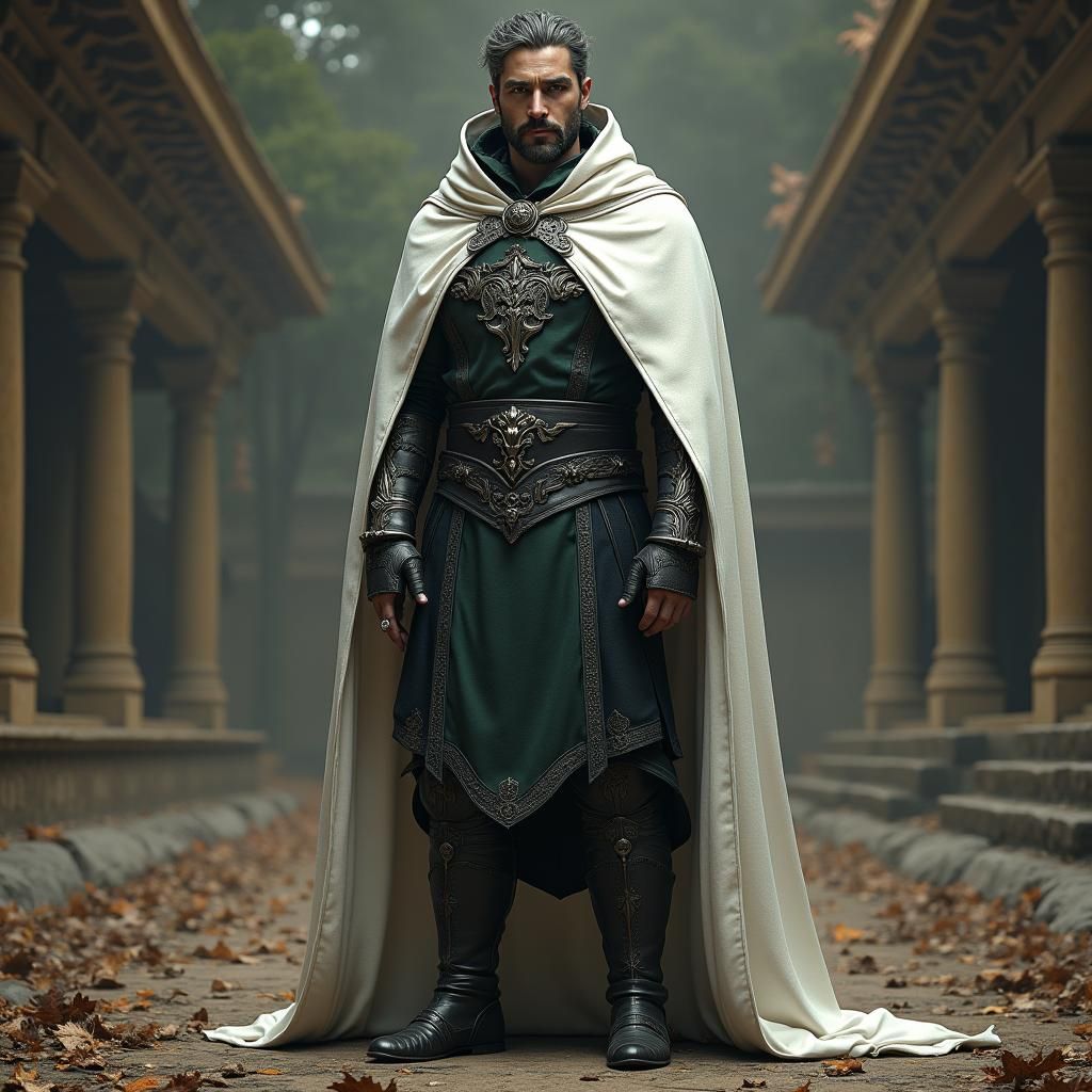 Regal Ranger in Fantasy Concept Art Style