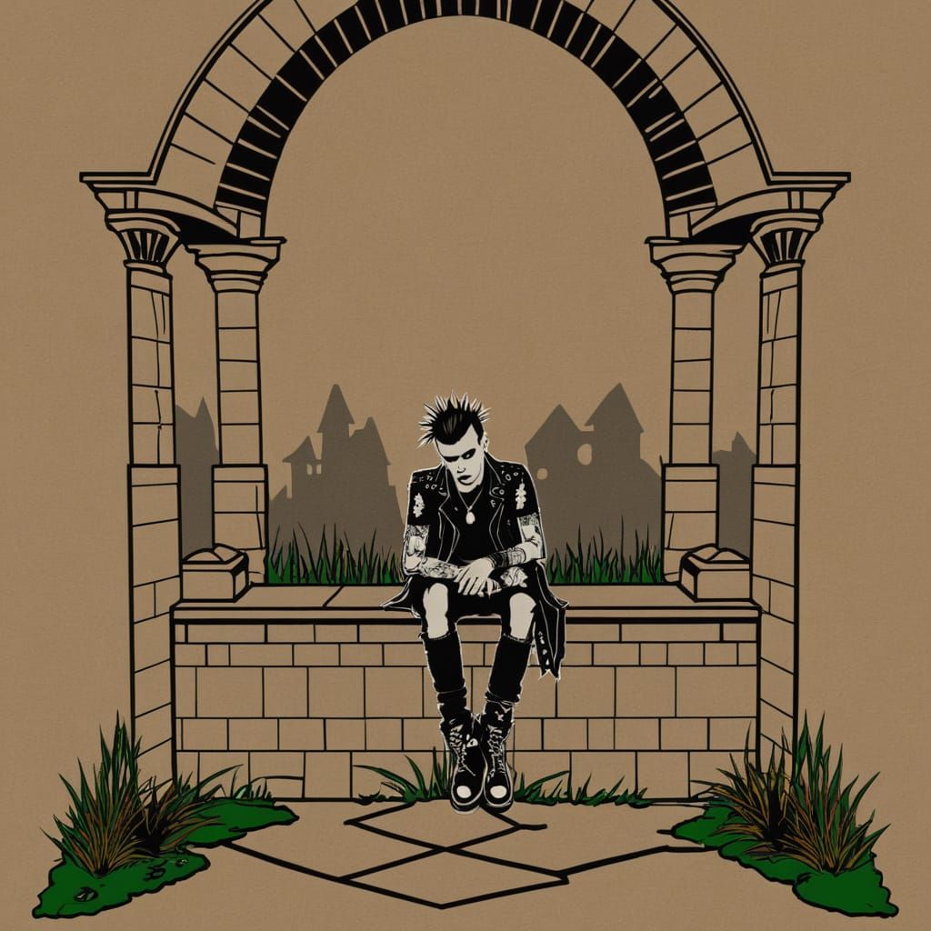 A sad punk rocker with more depth to his contours and the setting.