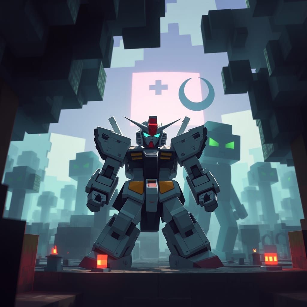 Gundam Mecha Battles Dark Future Landscape