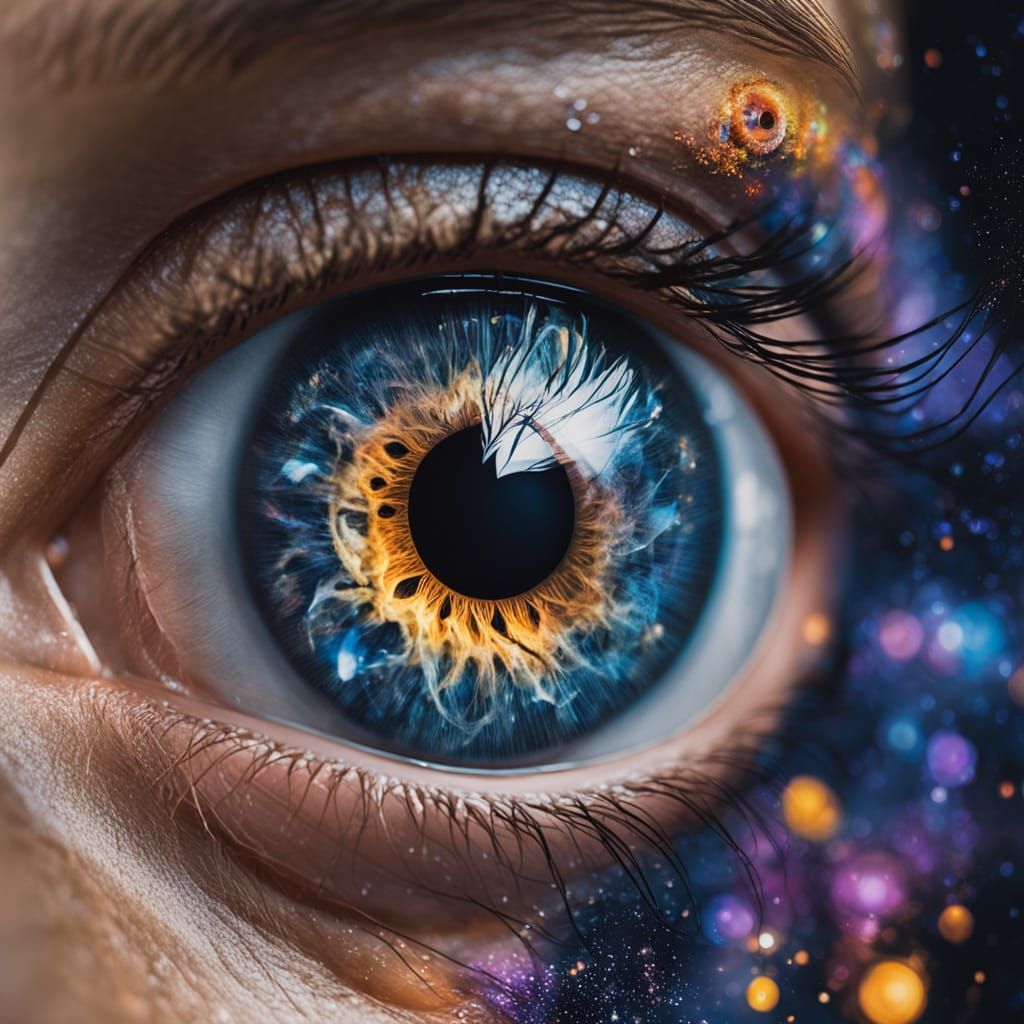 Cosmic Eye: A Macro Close-Up of a Universe Within