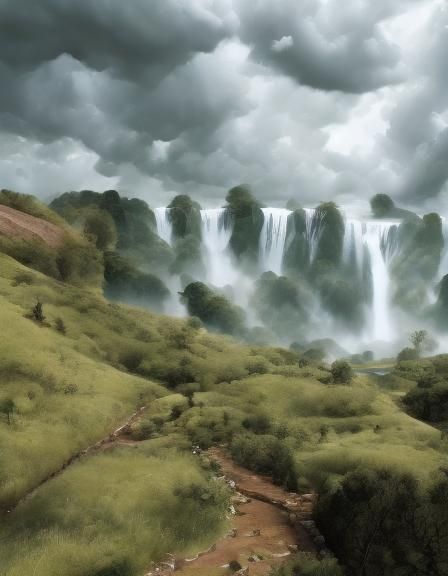 Cosmic Storm Unleashes Waterfall in Rift Valley