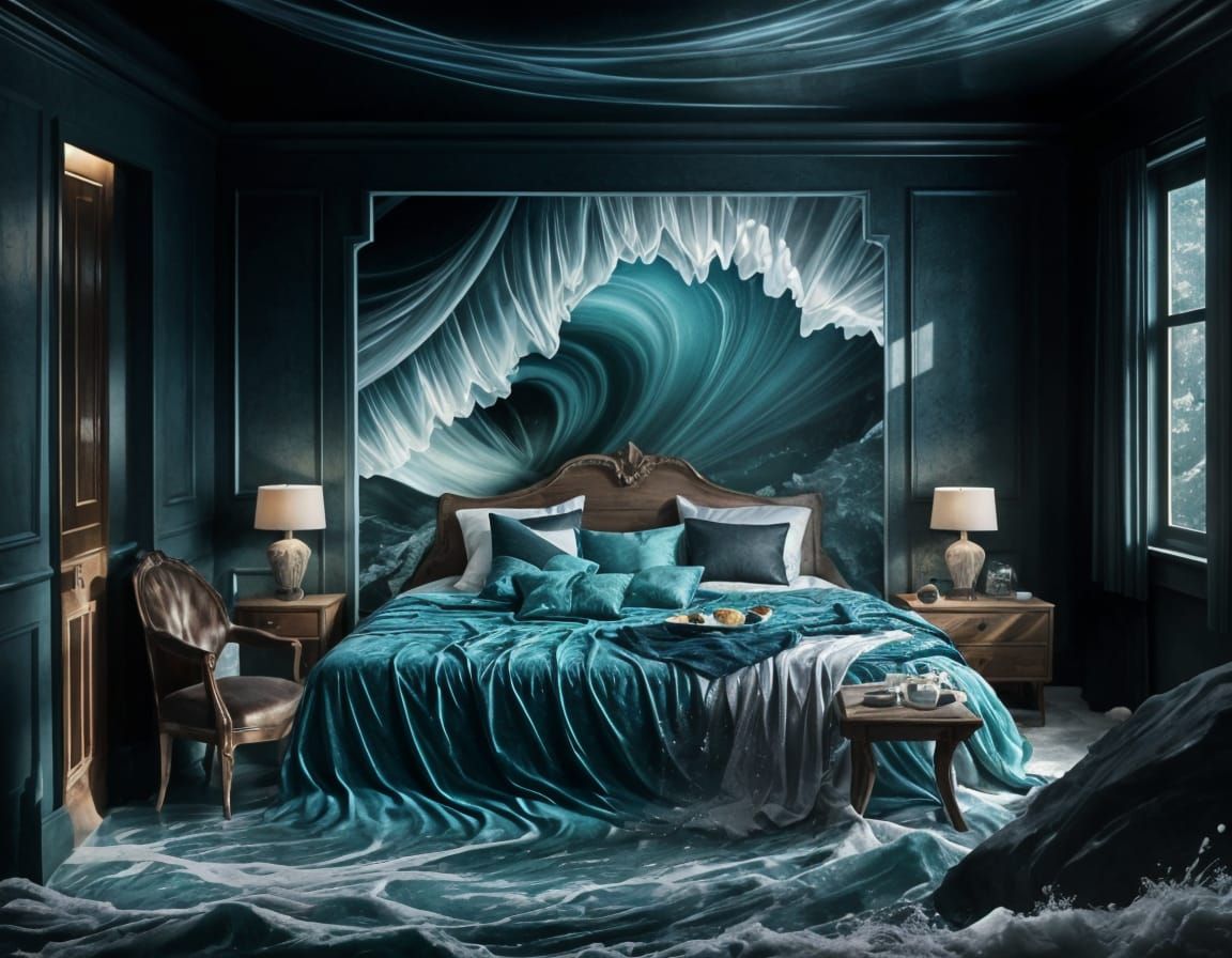 Ocean bedroom waves