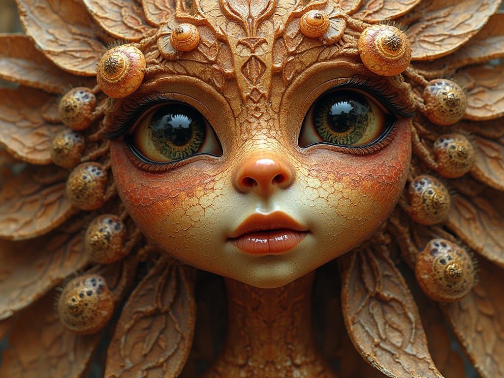 Hydnora and Her Many Tiny Quilted Maple Heads