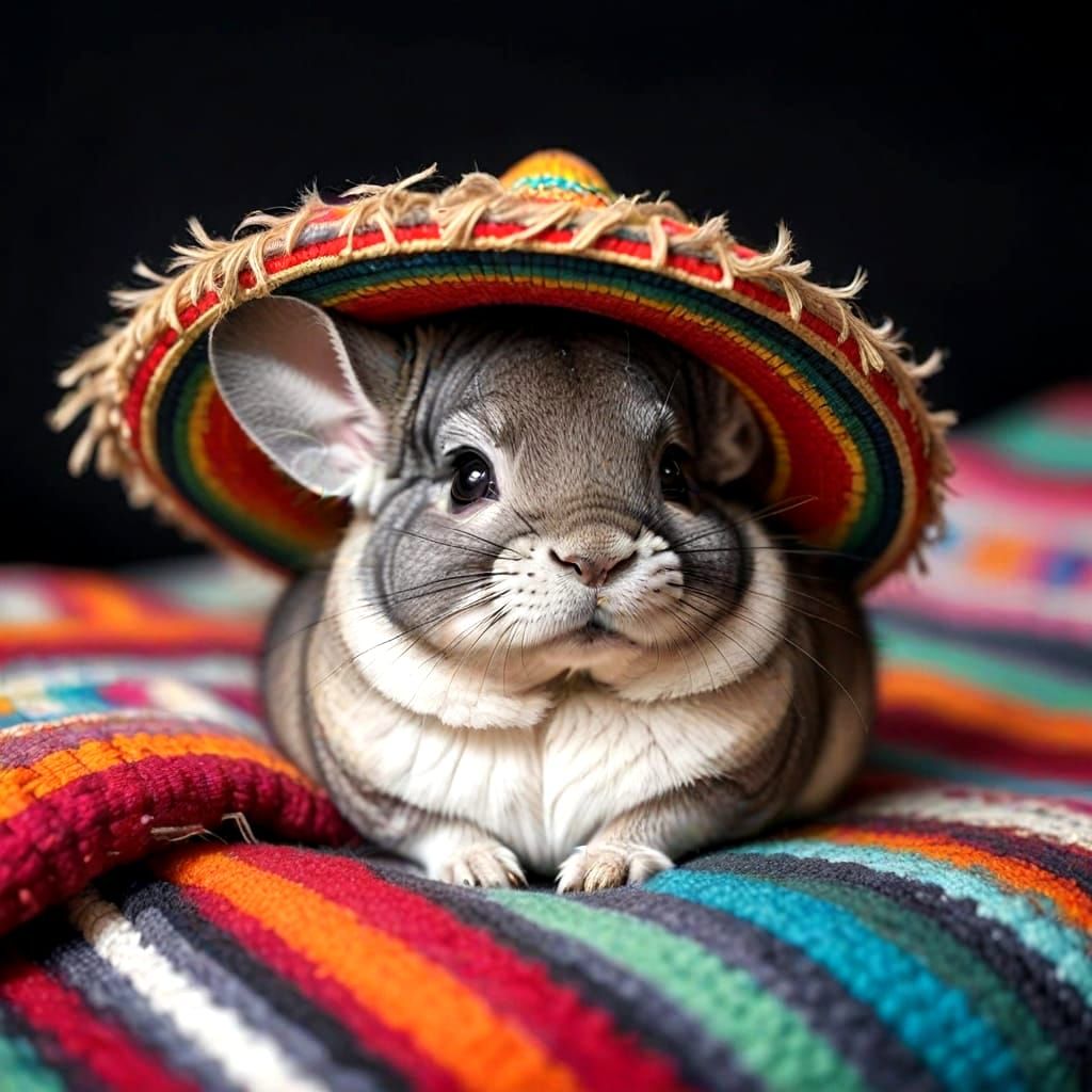 A Chinchilla just chilln'