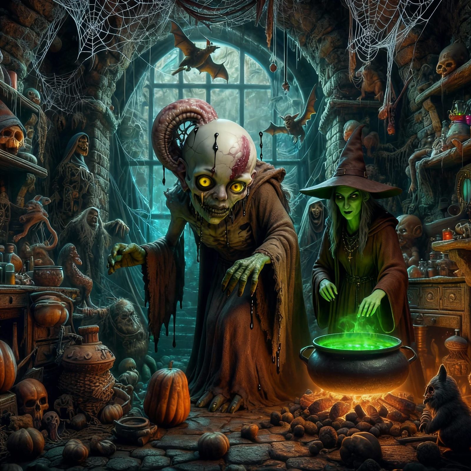 Witch and Zombie Encounter