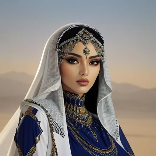 Elegant Arabian Woman Portrait