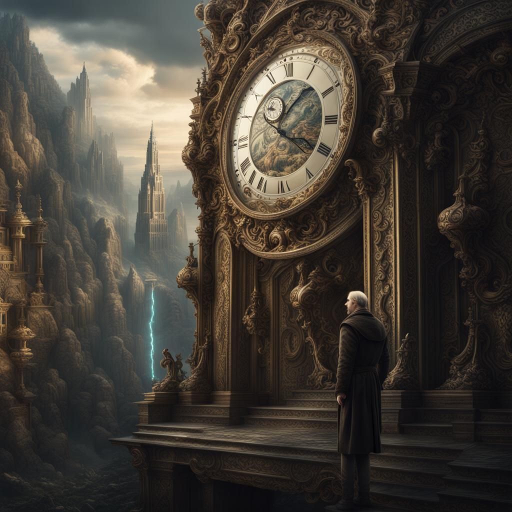 Epic Keeper of Time Digital Matte Painting