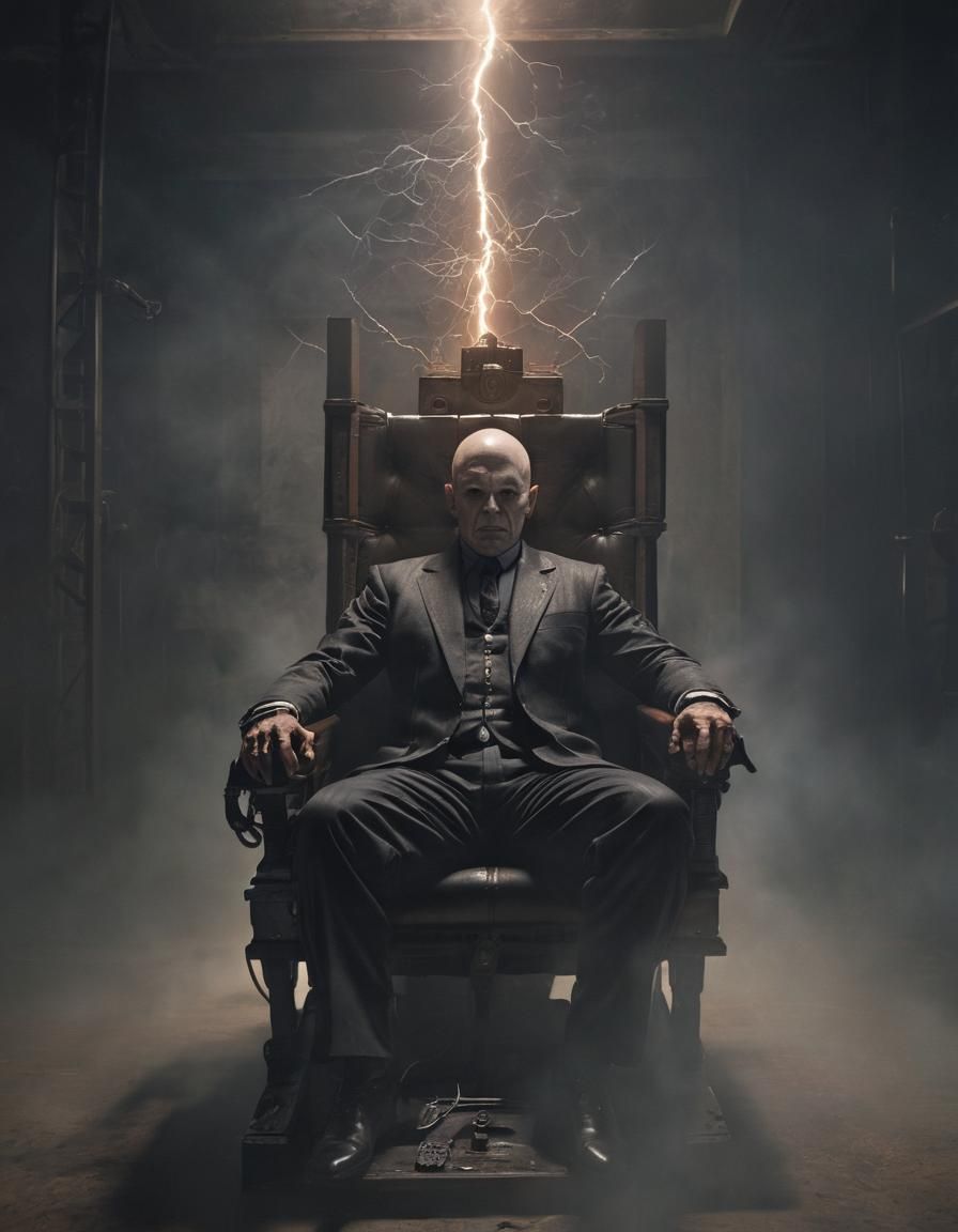 Hellraiser Cenobite Electrocution: Sinister Digital Art