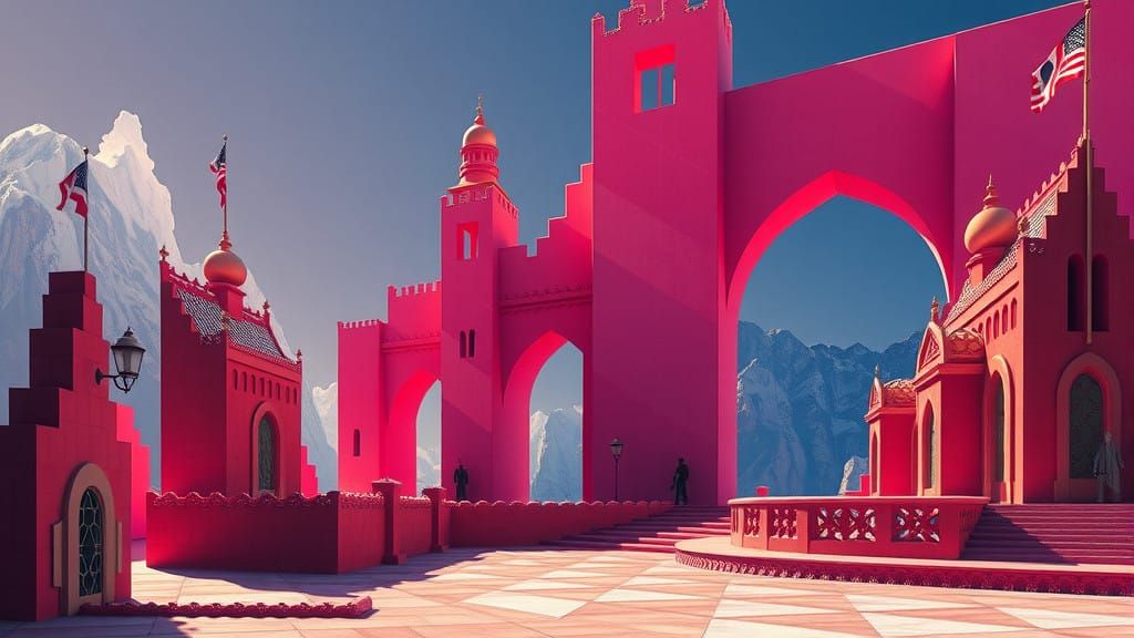 ‘What shadows lurk amongst the sandstone and pinkalite . . ....