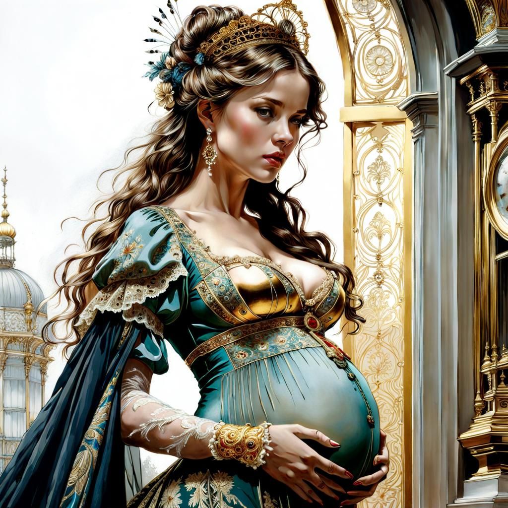 Victorian pregnant woman