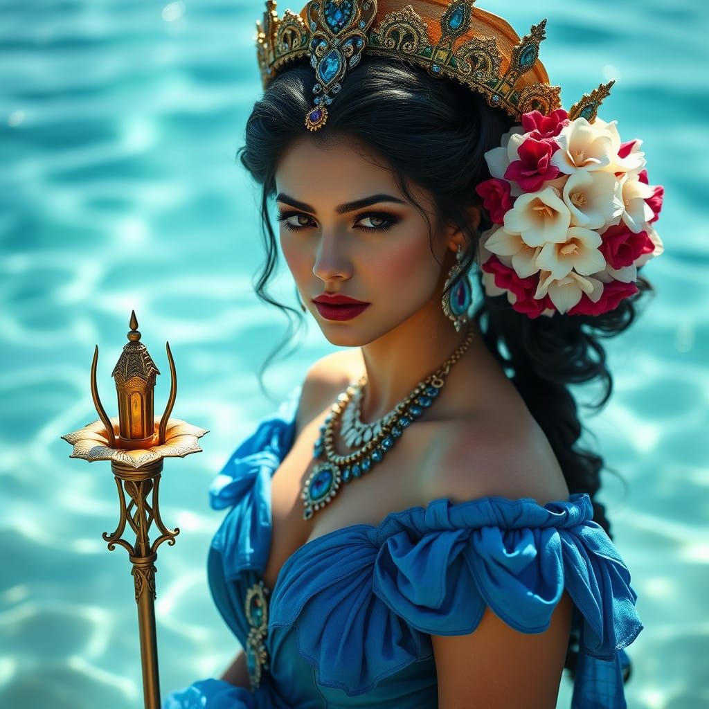 Cerulean Queen Reigns Supreme in a Realm of Soothing Blues