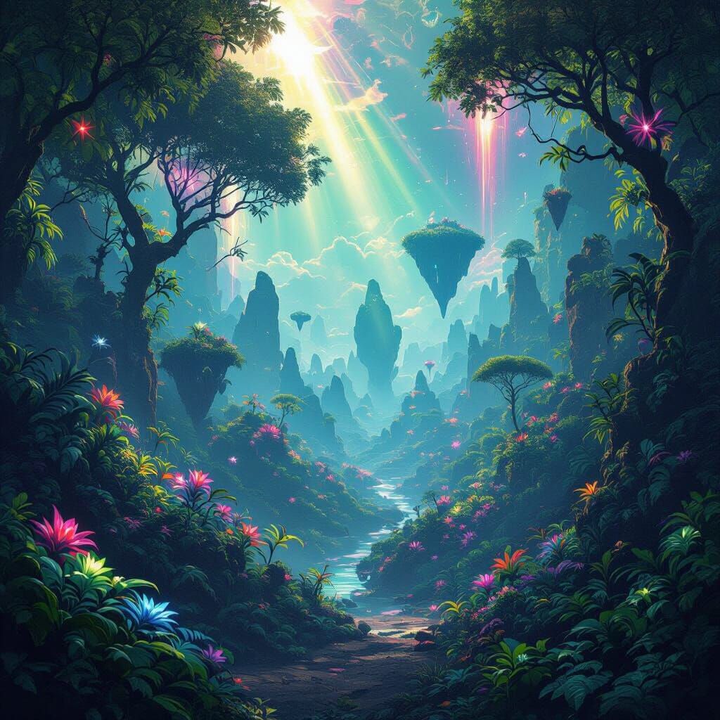 Alien Jungle Discovery in No Man's Sky Style