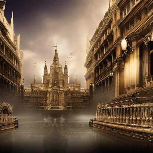 Epic Pillar of Reality in Digital Matte Painting