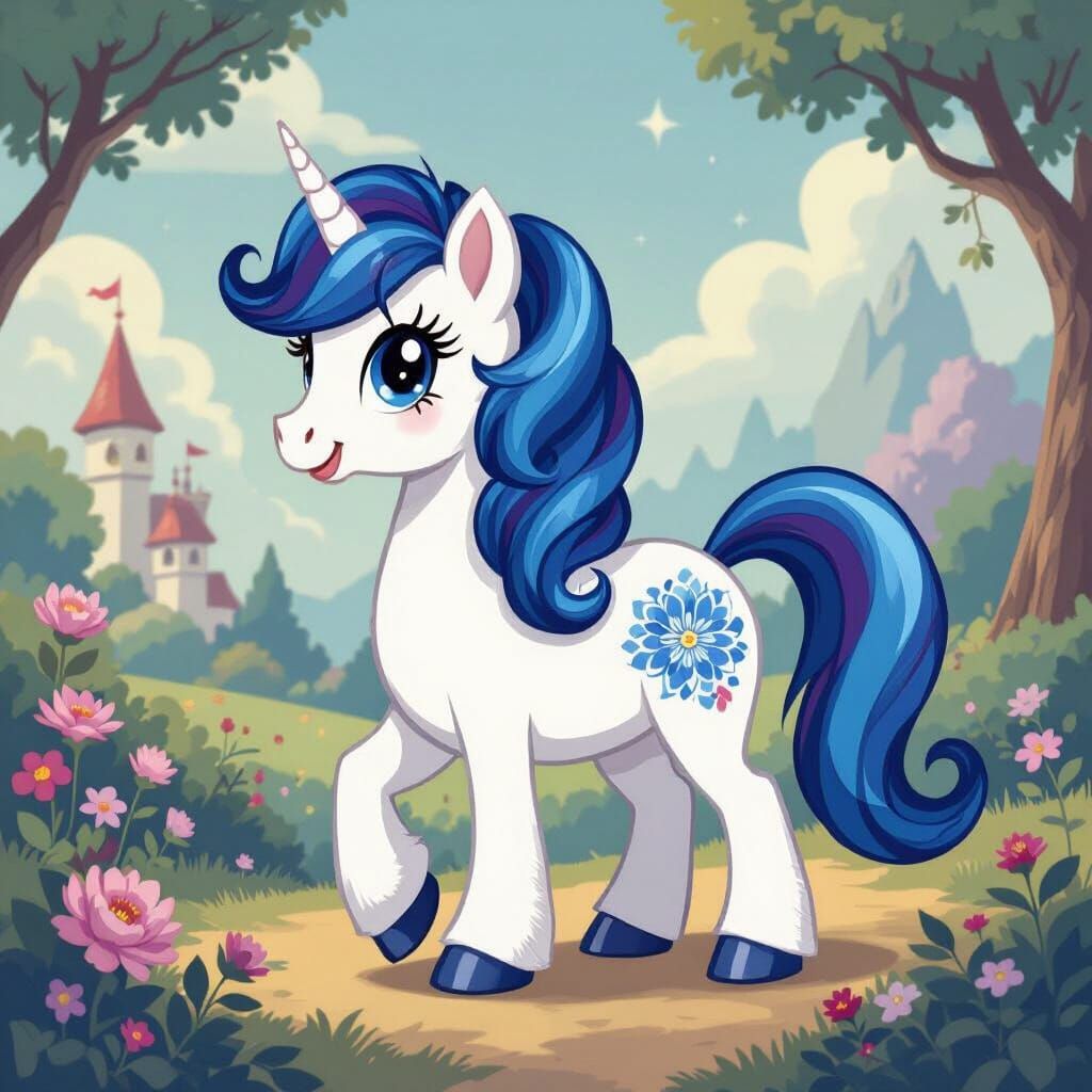Generation 1 My Little Pony in Fairytale Setting