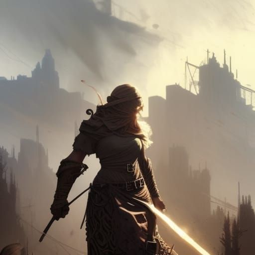Dark Fantasy Wasteland Concept Art in 8K