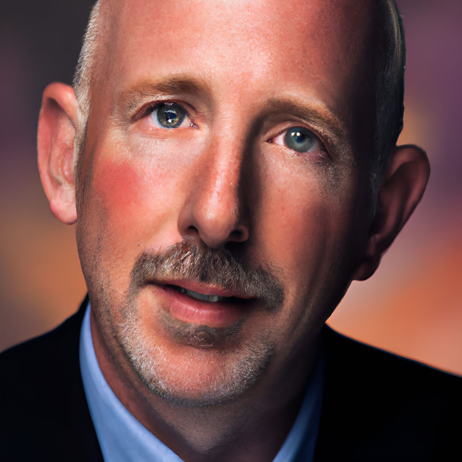 Professional Portrait with Volumetric Lighting