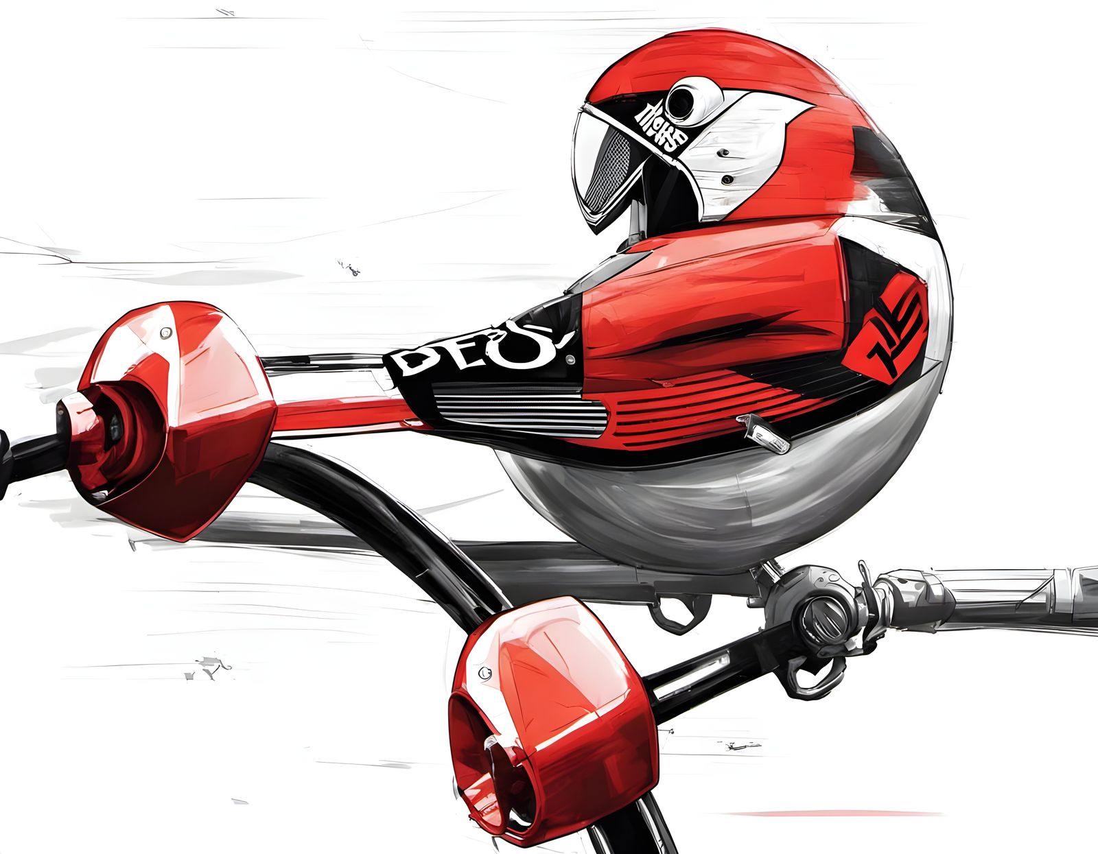 Surreal Echidna-Wren Hybrid Revealed in Watercolor Dreamscap...