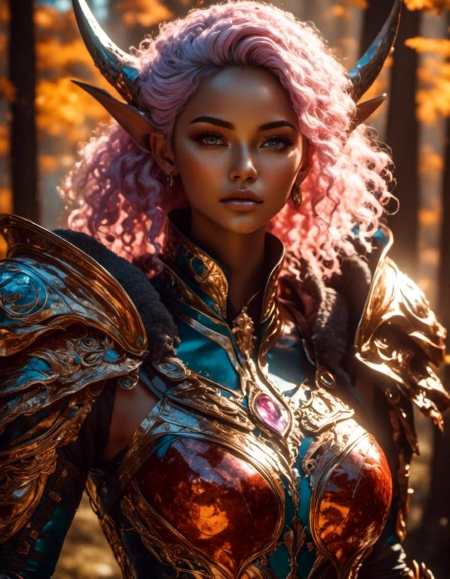 Epic Ranger Portrait in 3D Anime Realism