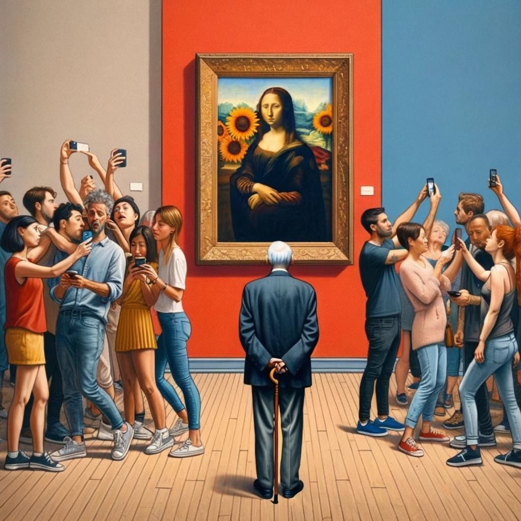 Art Gallery: Selfies vs. Contemplation