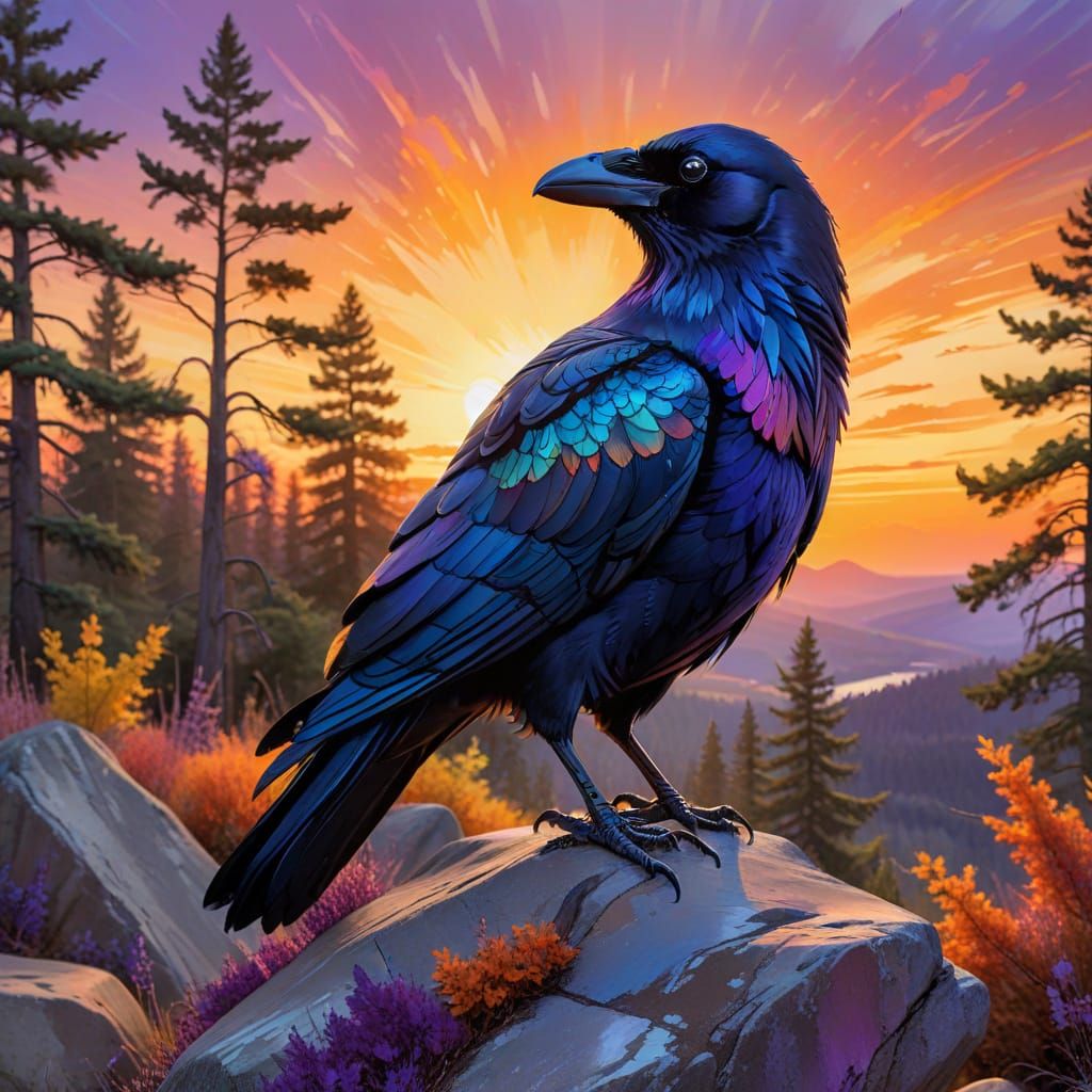 Raven on a Rock