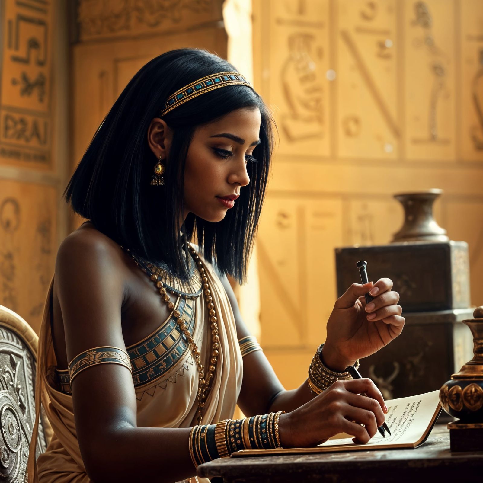 Ancient Egyptian woman scribe