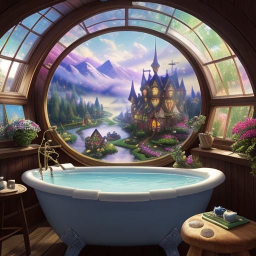 Charming Toadstool Bathroom in Ethereal Fantasy Style