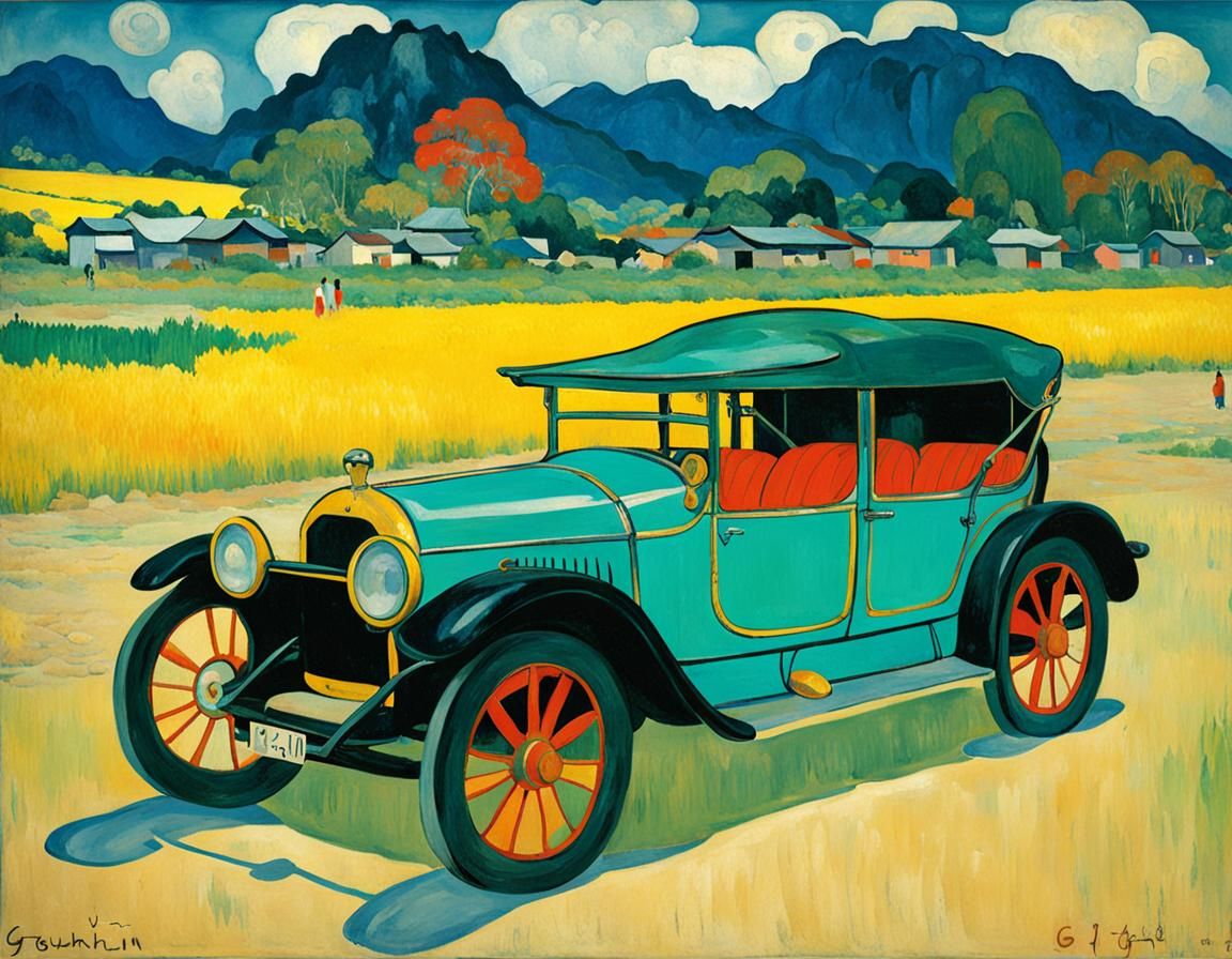 Hoonigan Car in Impressionist Style