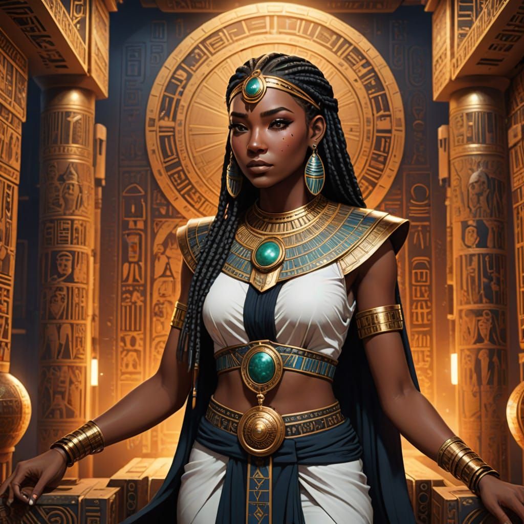 Astonishing Ancient Egyptian Goddess Explores Cosmic Horizon...