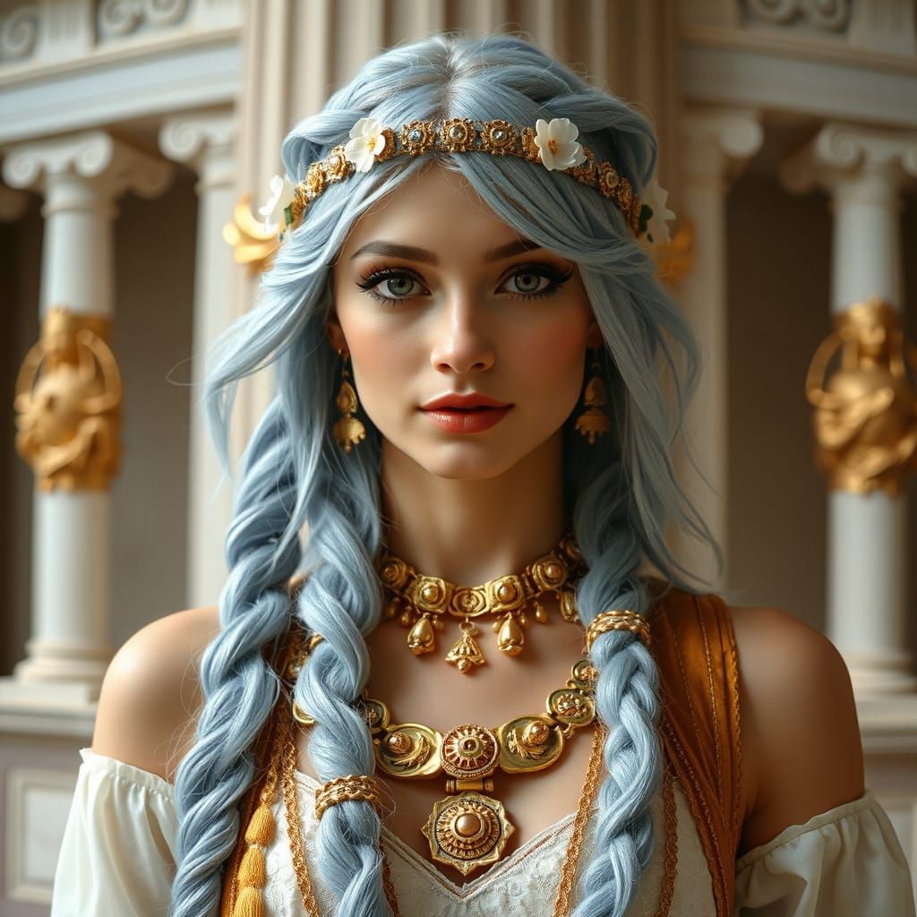 Ethereal Goddess in Renaissance Style
