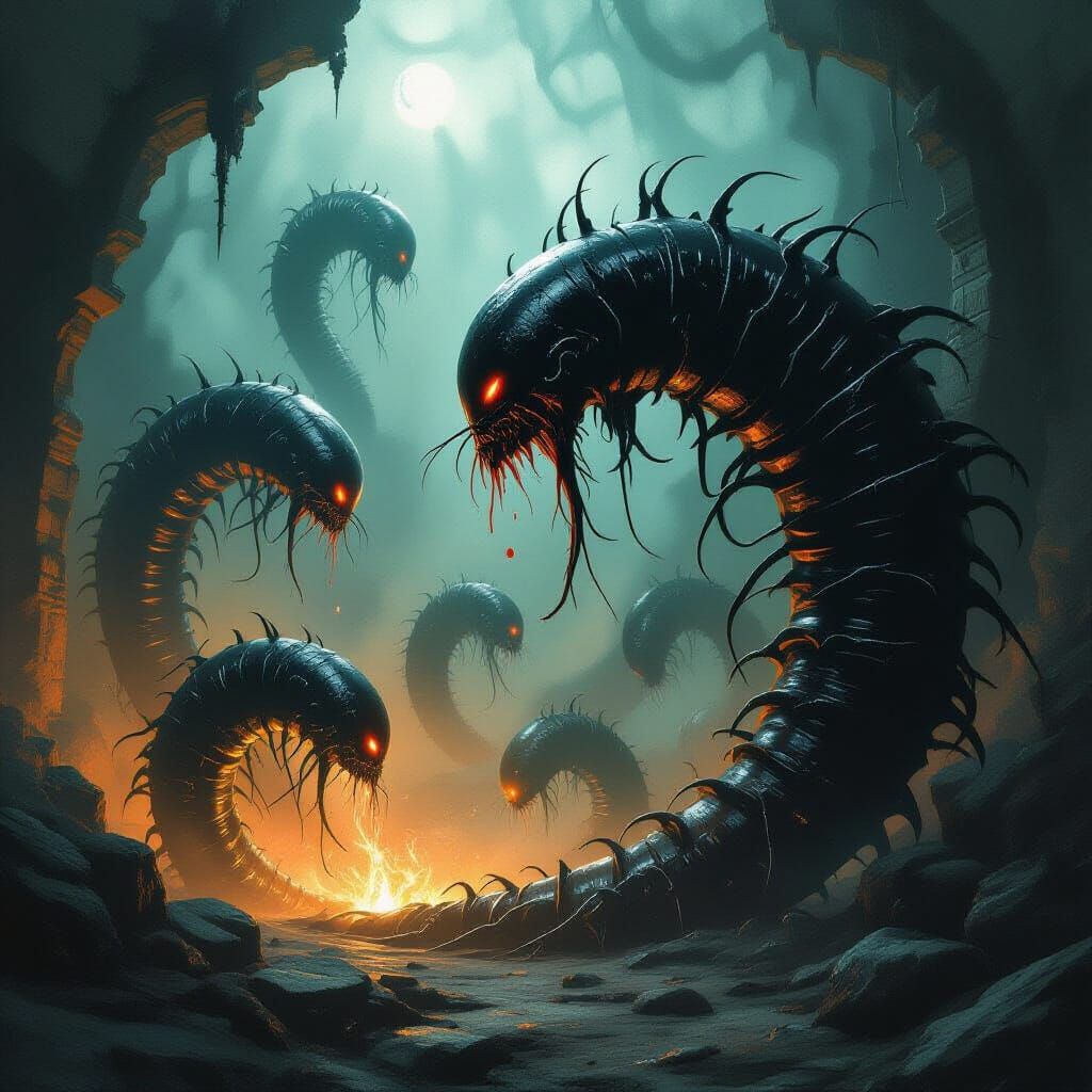 Dark Fantasy: Rune Leeches Stealing Vitality