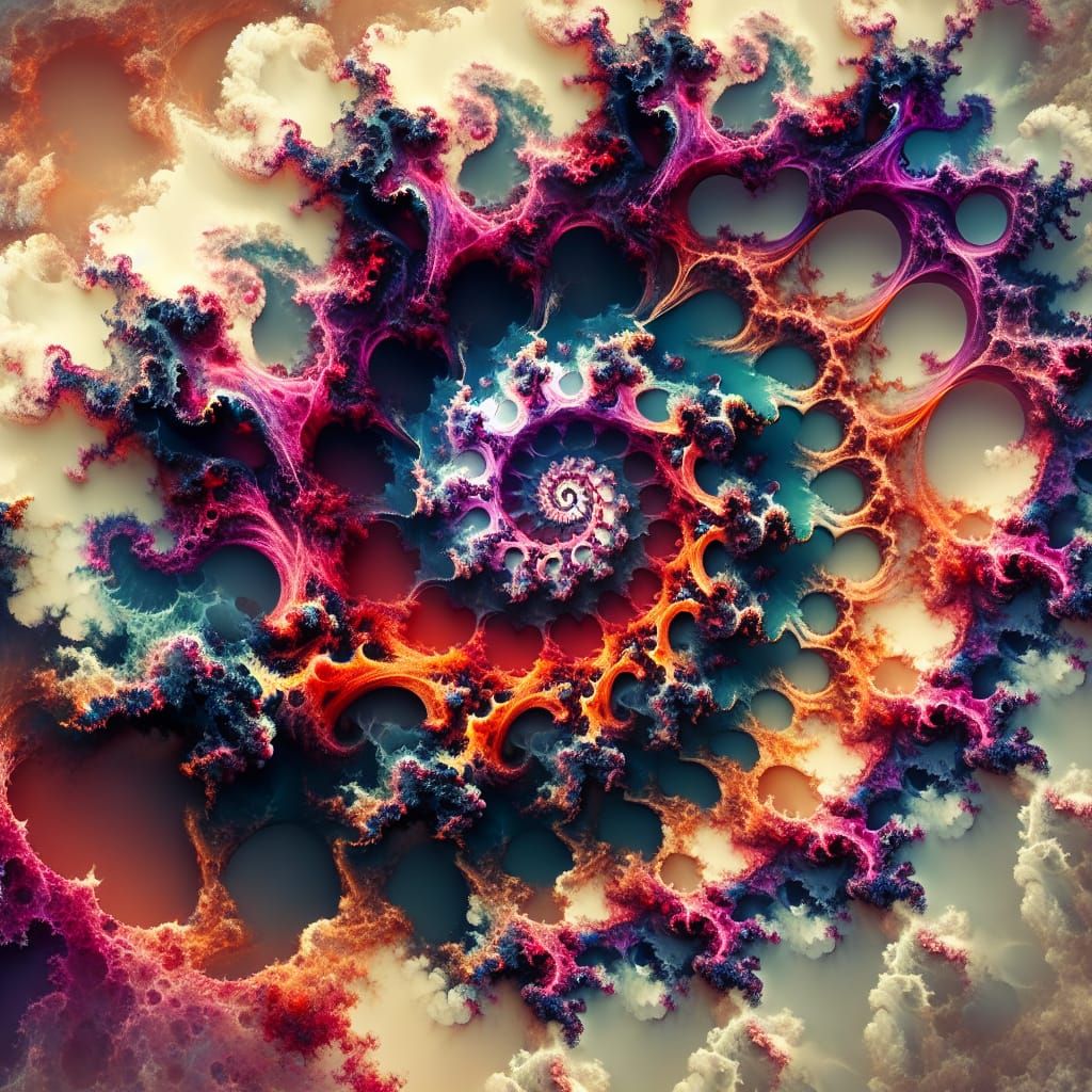Intricate Conceptual Artwork Inspired by Mandelbrot Set