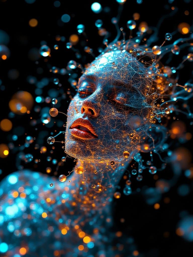 Steamfunk Holoportrait in Solarigraphic Style