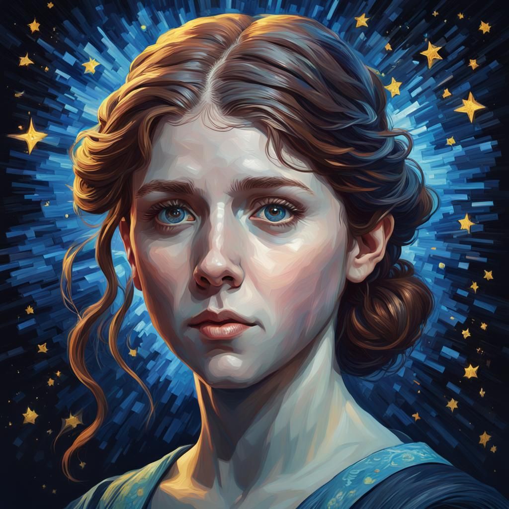 Anna Kendrick in Starry Night Style