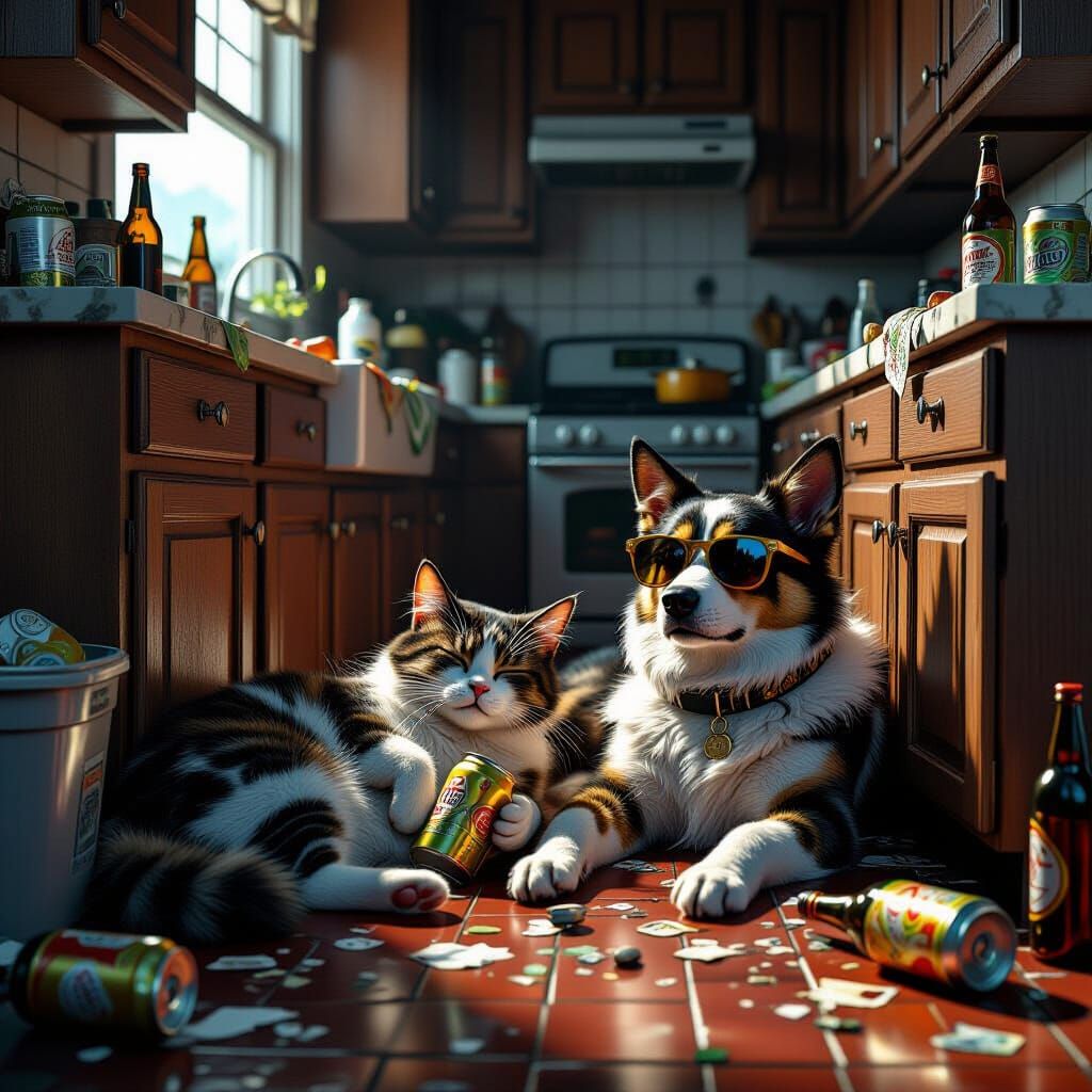 Drunken Pet Afterparty: Matte Painting in Unreal Engine