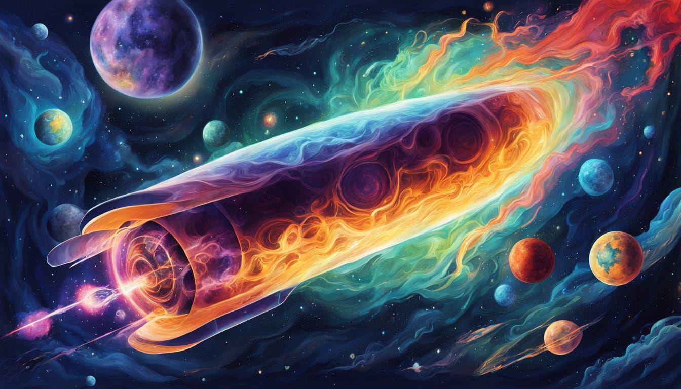 Vibrant Cosmic Cylinder in a Maelstrom of Interstellar Plasm...