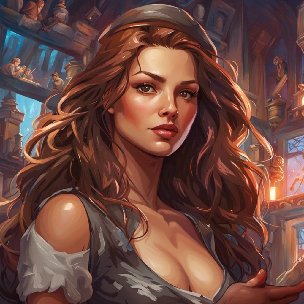 Innkeeper Portrait in Digital Art Style