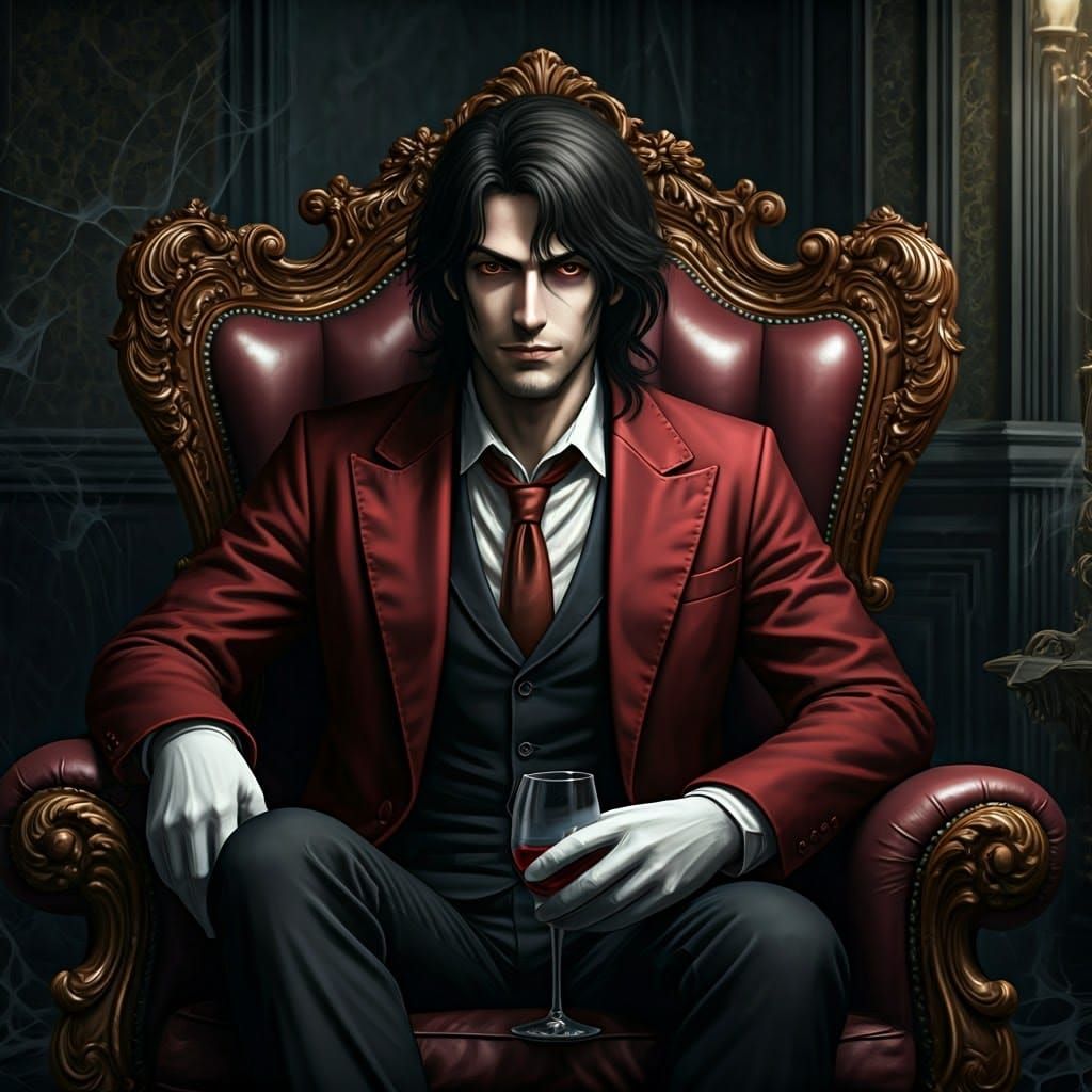 Modern Vampire in Gothic Splendor