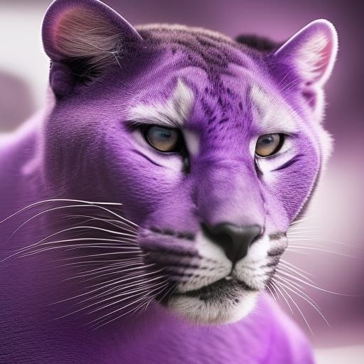 Purple Panther on the Prowl: A 16k Image
