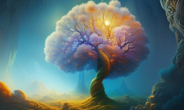 Heart Tree of Life: Summer and Winter Fantasy