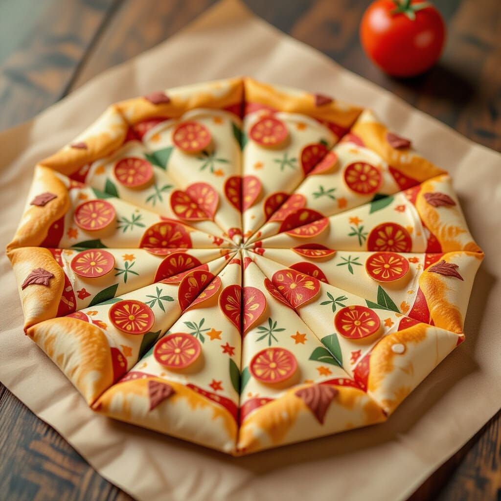 Origami Papercraft Pizza: Stationery Art