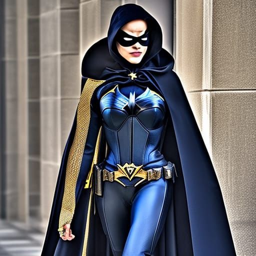 Madonna as Batgirl: Hyperrealistic 64 Megapixel Image