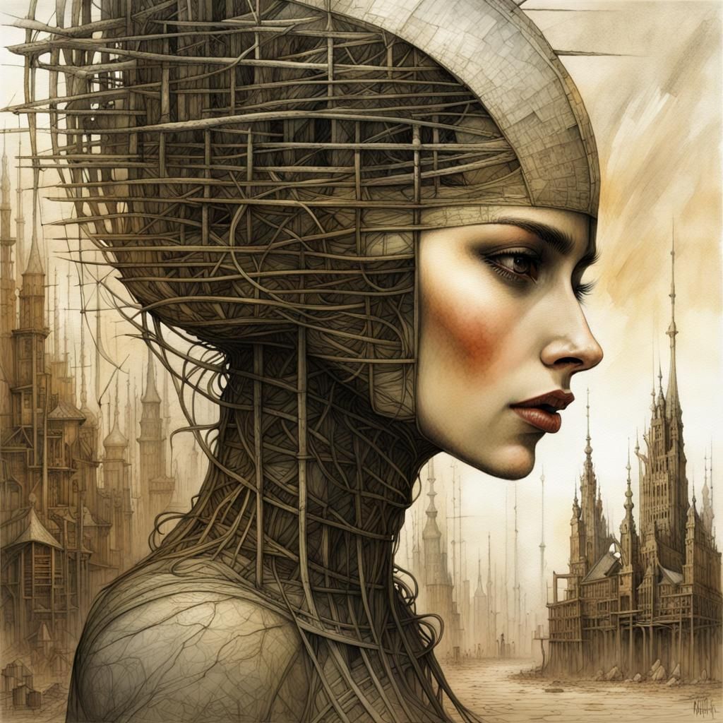 Gothic Woman: Fantasy Art in Horror Style