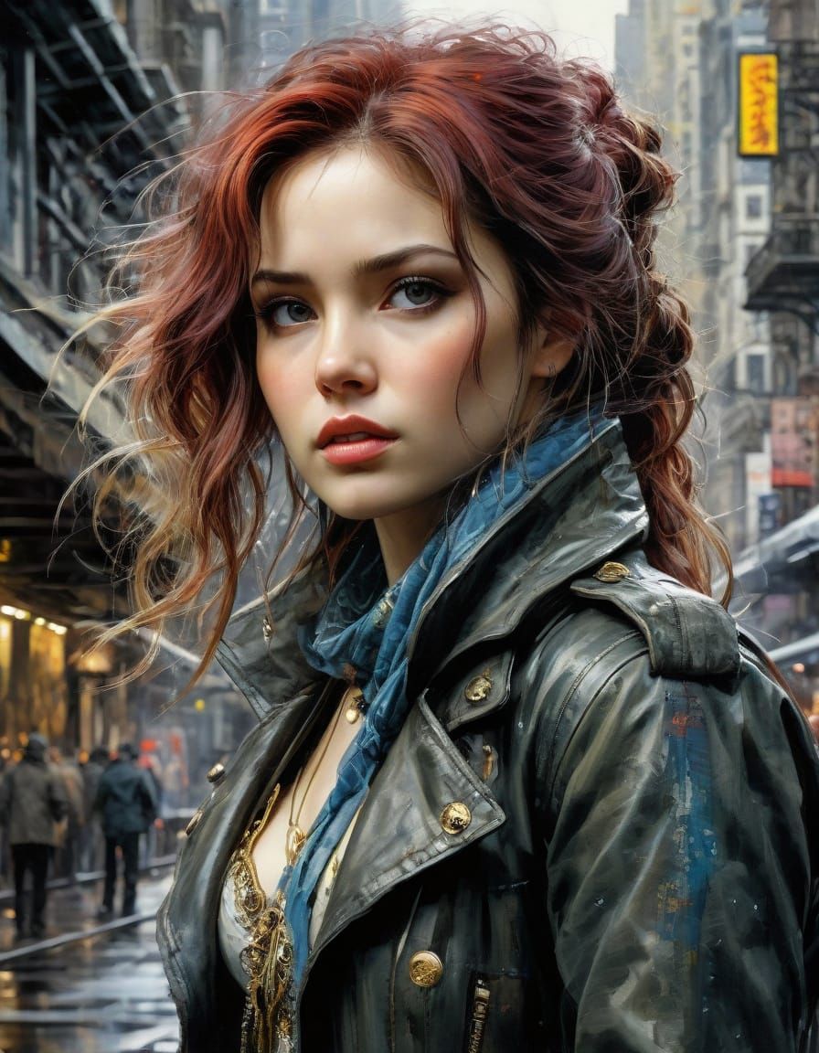 Dramatic City Portrait in Fine Art Style