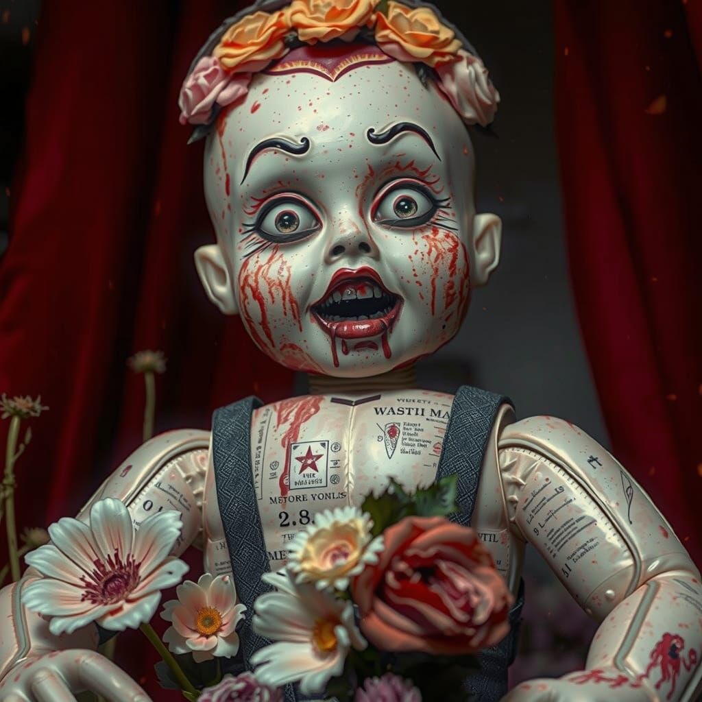 Village Engulfed in Flames: a Gothic Nightmare